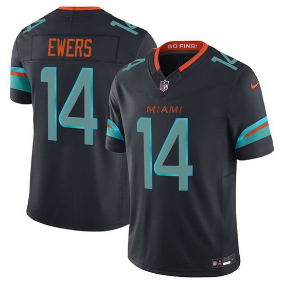 Men Miami Dolphins #14 Ewers Nike 2025 Blue Limited Nike NFL Jersey 002->miami dolphins->NFL Jersey